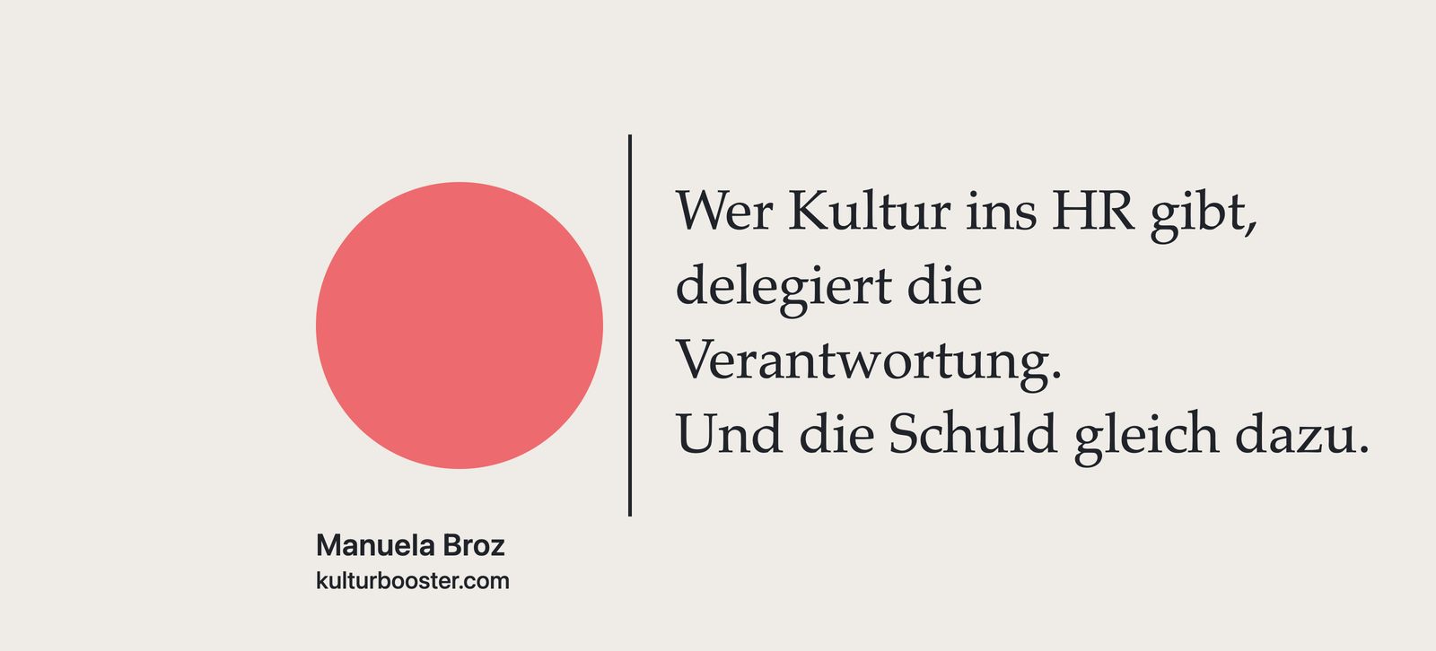Unternehmenskultur ist Chefsache: warum Kultur nicht ins HR gehört