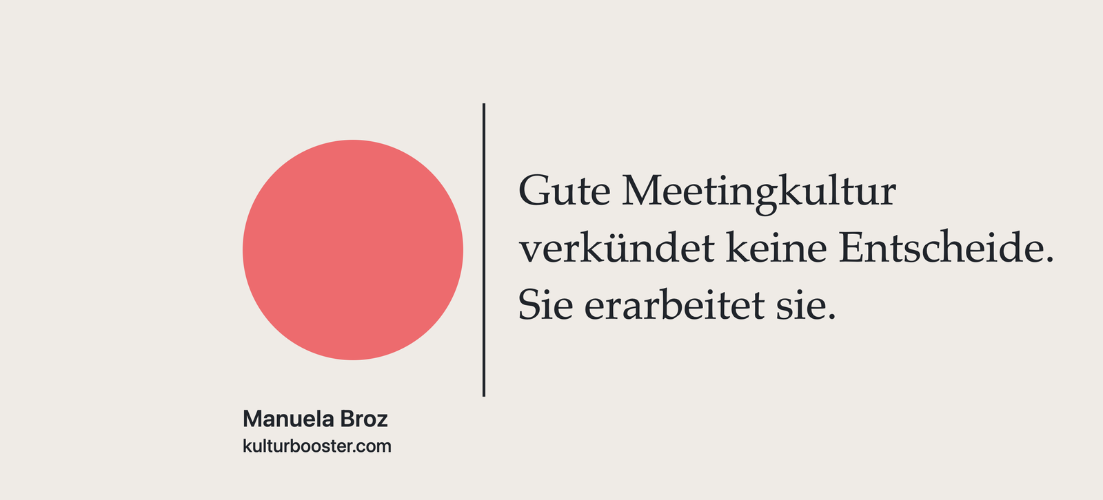Meetingkultur: warum gute Entscheide einen sichtbaren Raum brauchen
